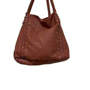 Chic Brown Faux Leather Bag m1295f169198 Strap Shoulder Purse m1295f1919819198